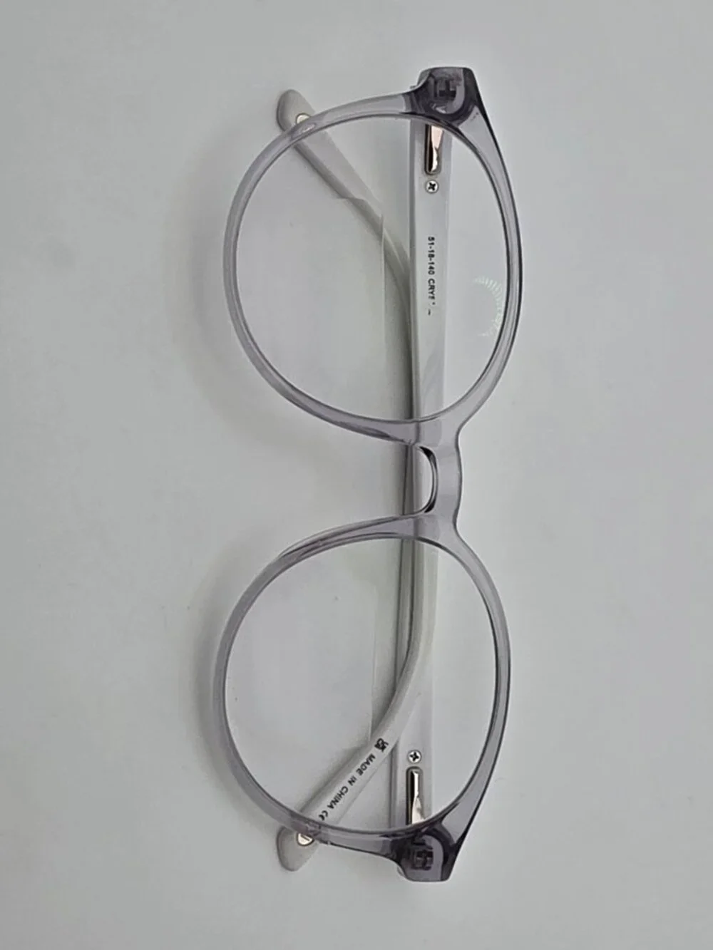Bulova Surfside Crystal Clear White Eyeglasses Frame w/ Flexhinge and Case 51mm